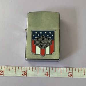 Harley-Davidson Silver Lighter with Shield Design